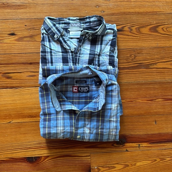 BUNDLE 2 Men Short Sleeve Shirts 1 Chaps 1 Columbia Size Medium - Picture 4 of 4